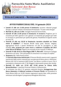 Notiziario n. 7 del 14 gennaio 2024