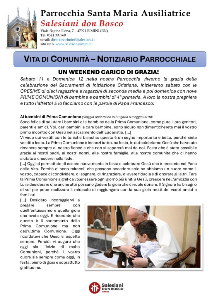 Notiziario n. 23 del 12 maggio 2024